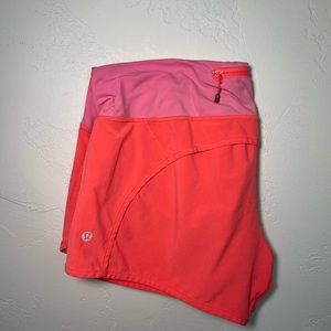 RARE PINK Lululemon speed up shorts